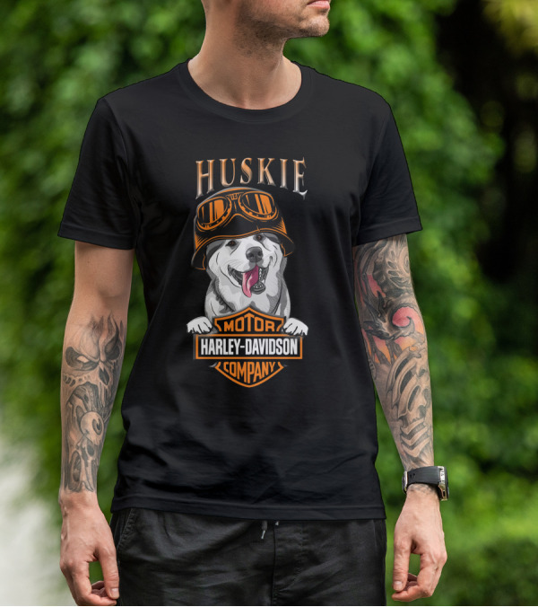 Huskie Harley Davidson Motorcycle Company T-Shirt