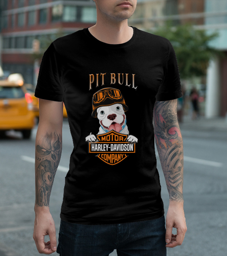 Pit Bull Harley Davidson Motor Company T-Shirt