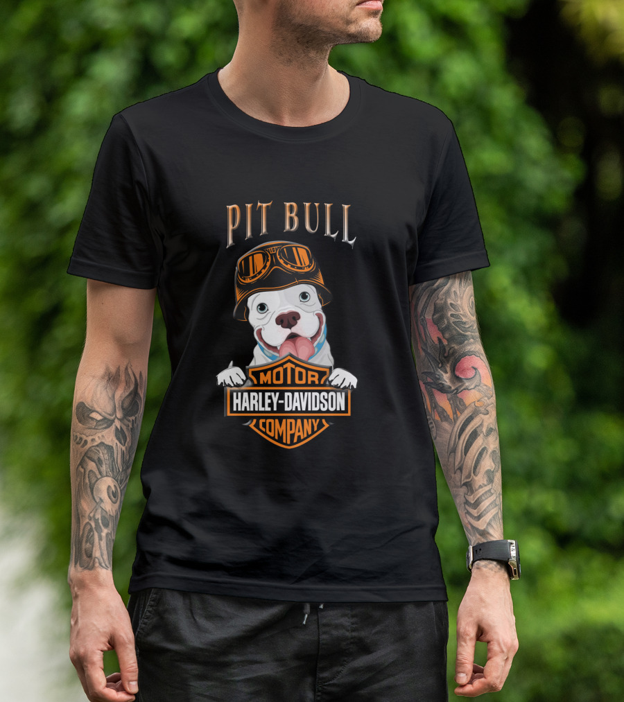Pit Bull Harley Davidson Motor Company T-Shirt