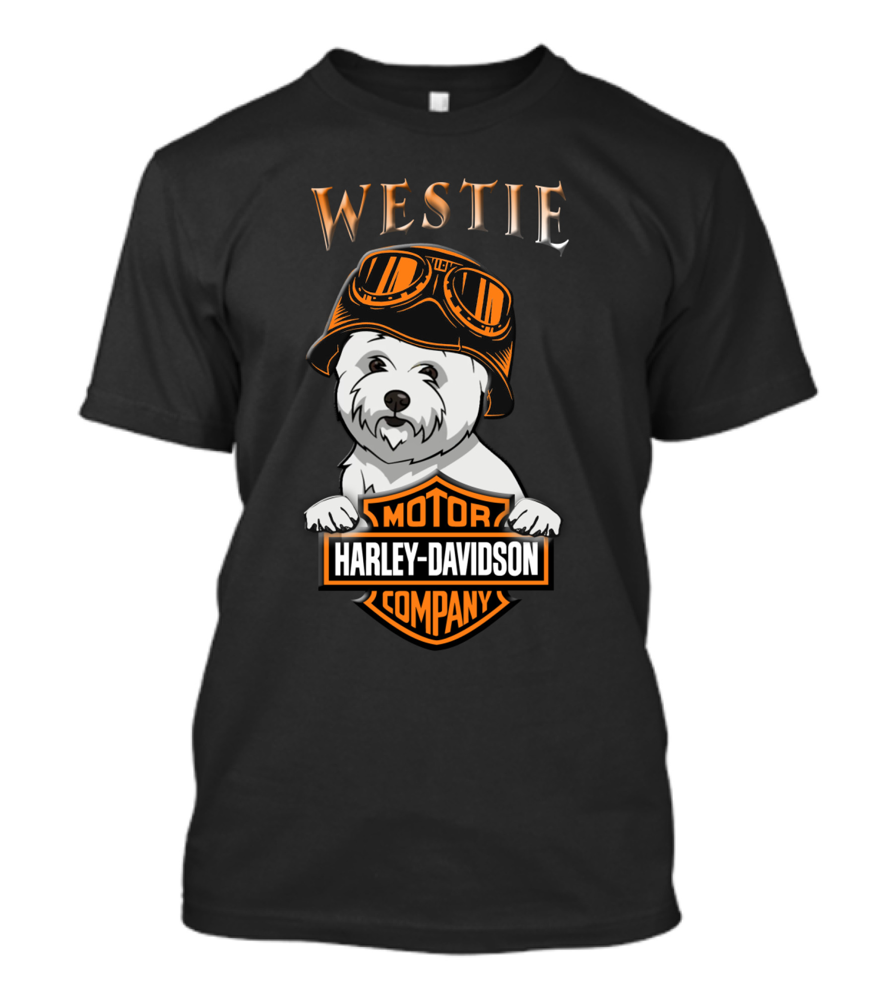 Westie Harley Davidson Motor Company T-Shirt