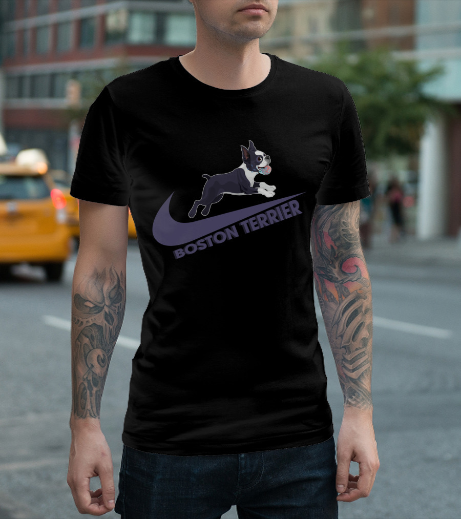 Boston Terrier Nike Logo Style Design Dh T-Shirt