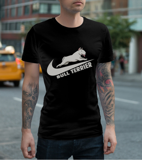Bull Terrier Nike Swoosh Logo T-Shirt