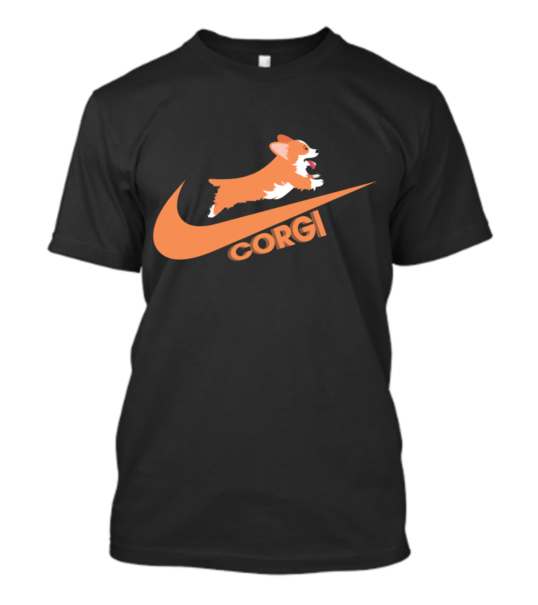 Corgi Nike Logo Paw Power T-Shirt