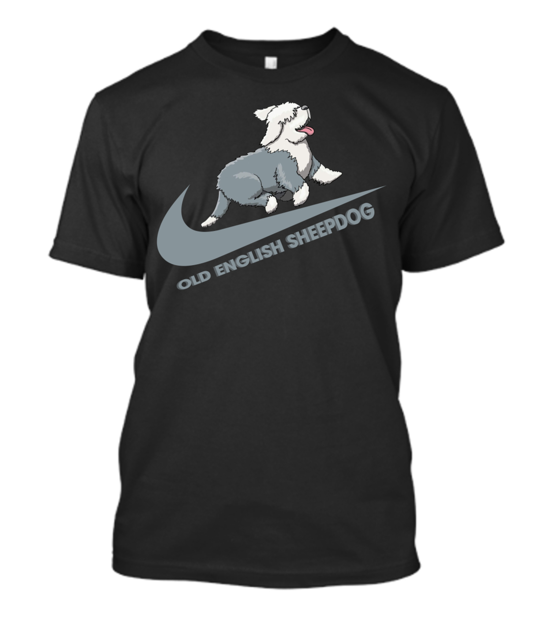 Old English Sheepdog Nike Swoosh T-Shirt
