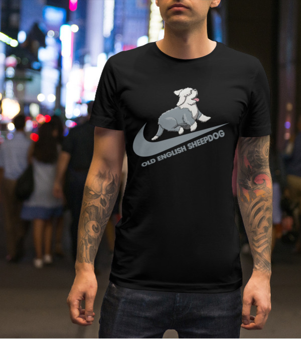 Old English Sheepdog Nike Swoosh T-Shirt