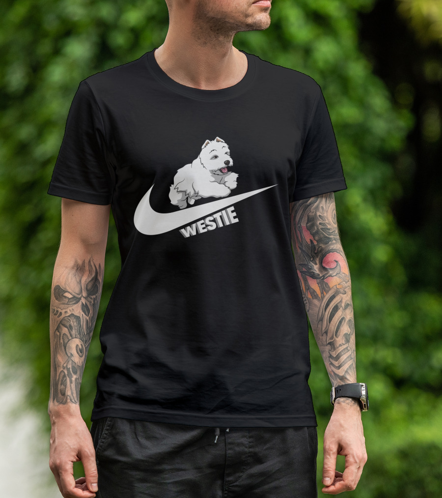 Westie Dog Nike Swoosh T-Shirt