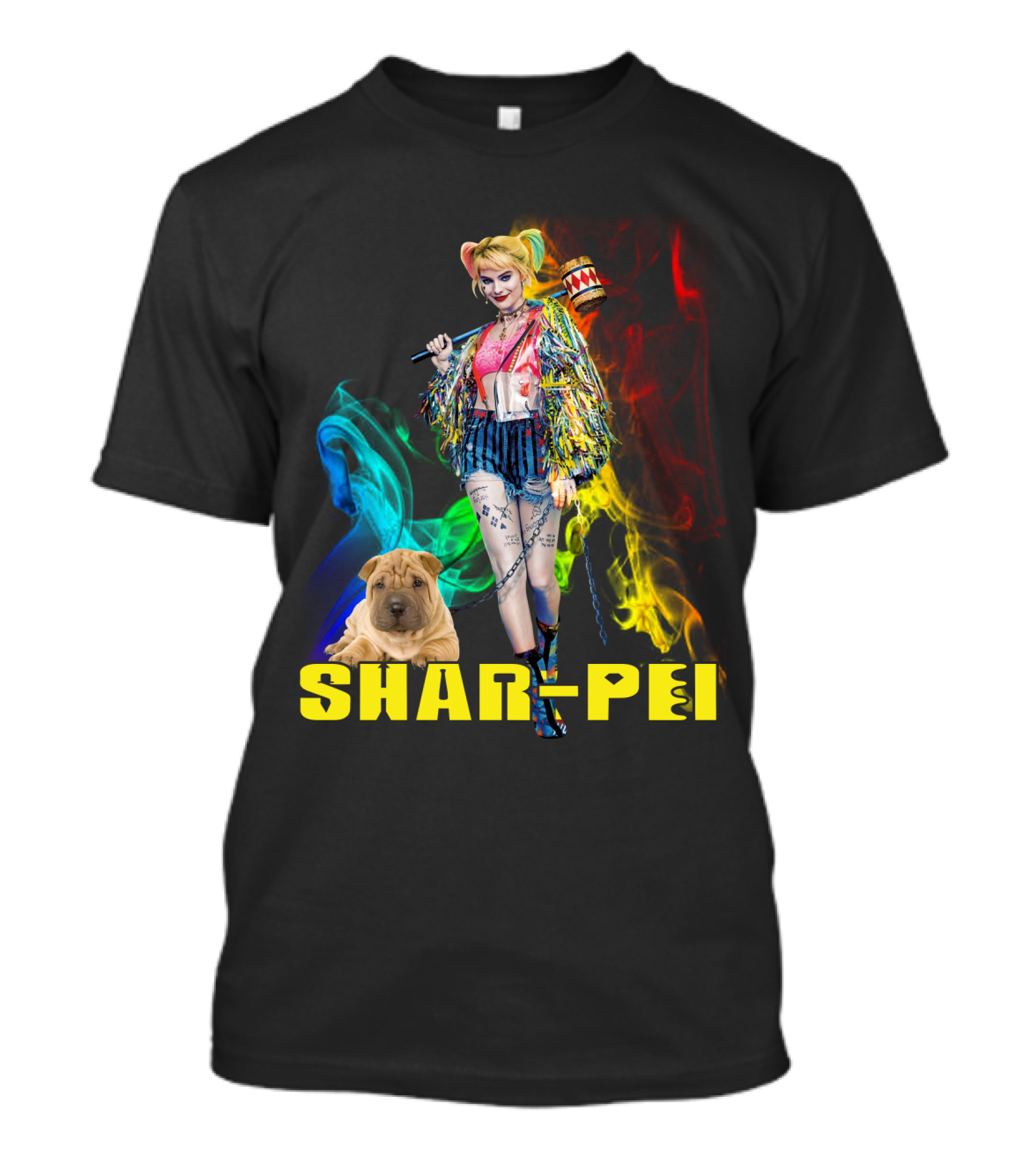 Shar-Pei Harley Quinn Dh T-Shirt