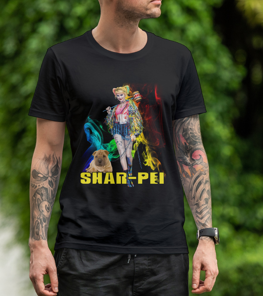Shar-Pei Harley Quinn Dh T-Shirt