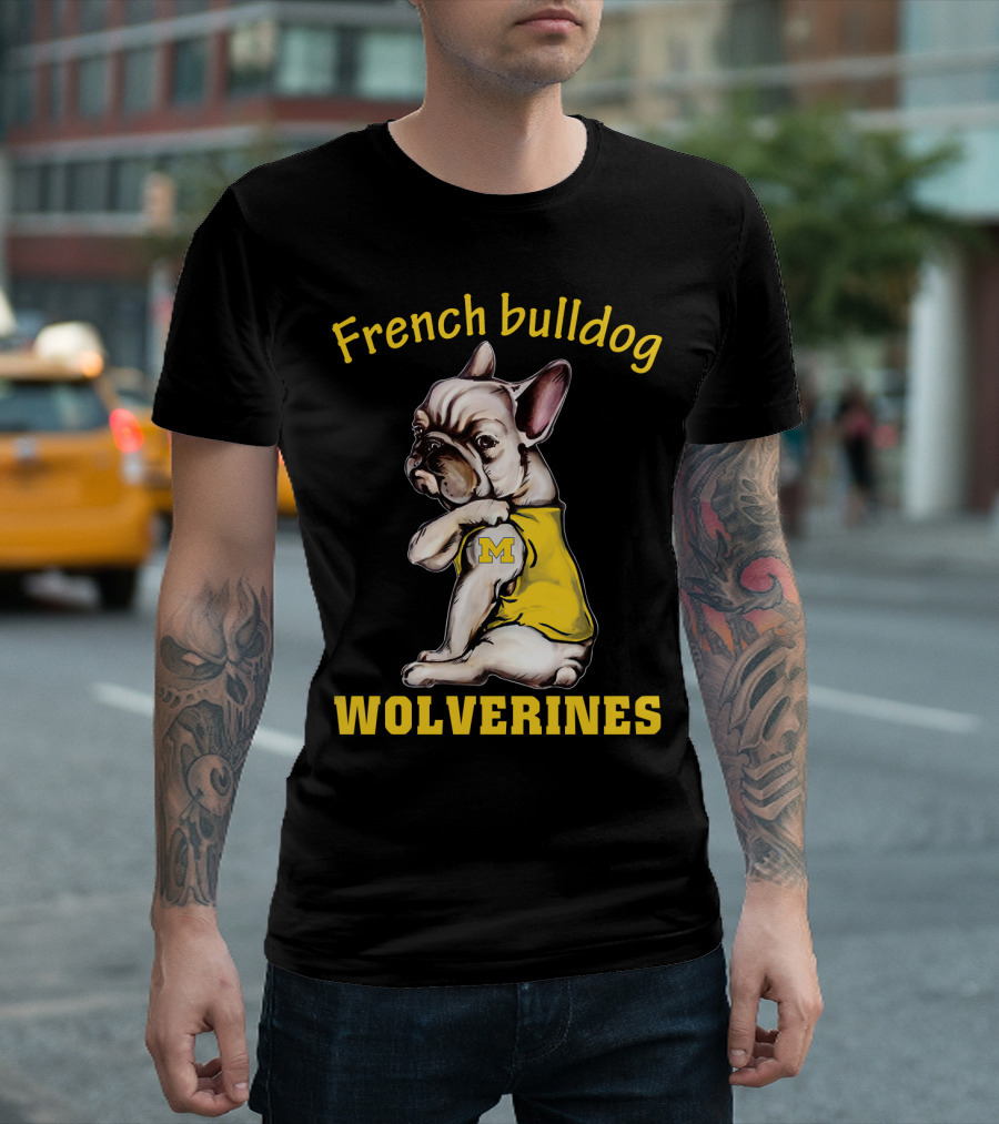 French Bulldog Wolverines M T-Shirt
