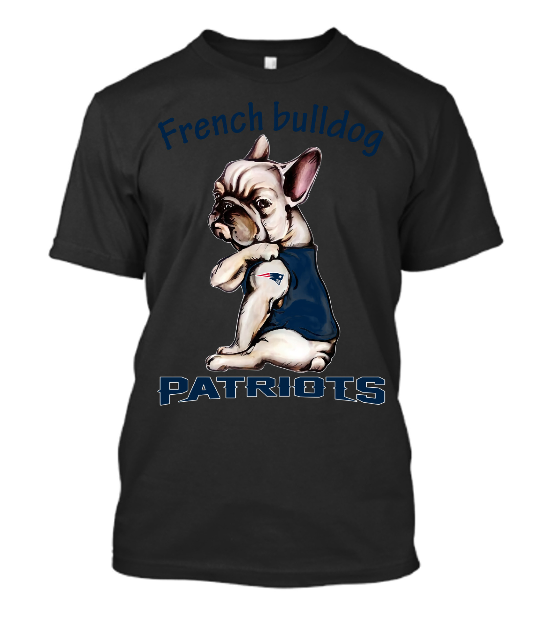 French Bulldog Patriots Nflnep Fd T-Shirt