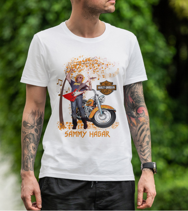 Sammy Hagar Harley Davidson Motorcycle Music Tree T-Shirt