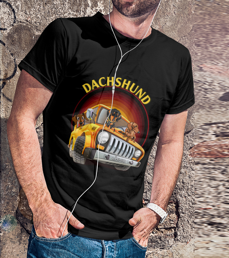 Dachshund Jeep Adventure T-Shirt