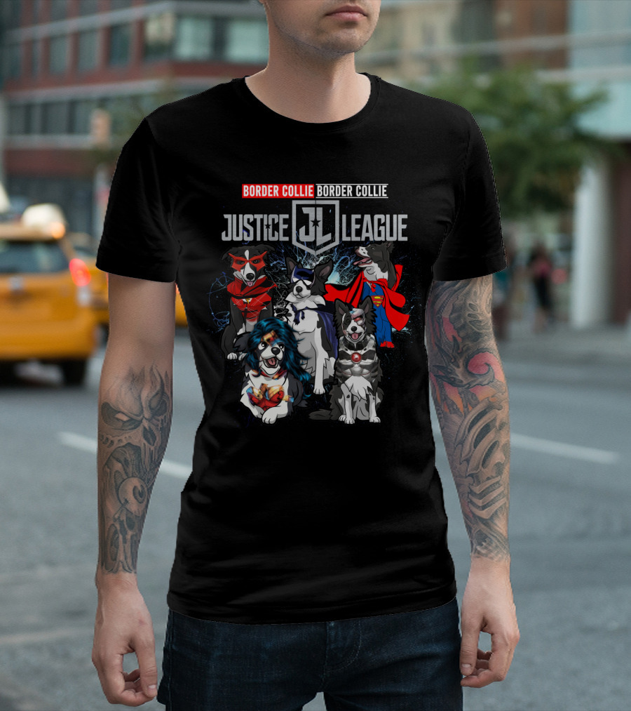 Border Collie Justice League Dh 55 Jl T-Shirt