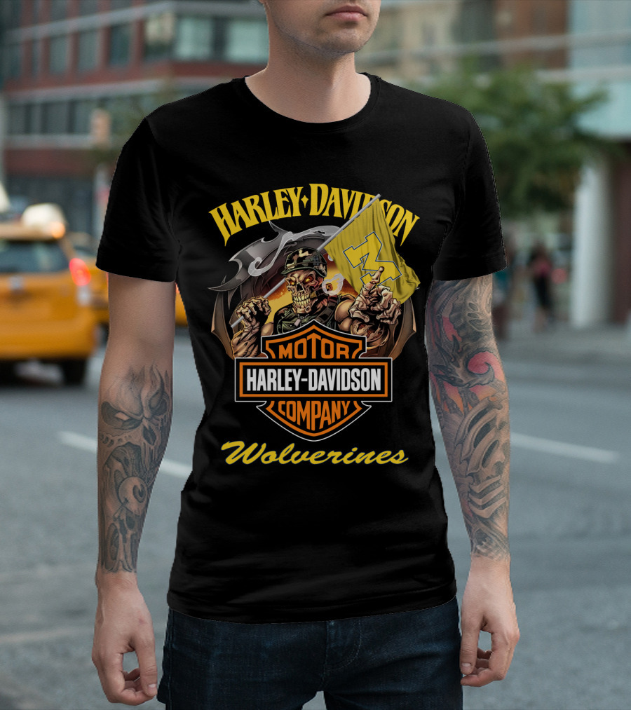 Harley Davidson Motor Company Wolverines T-Shirt