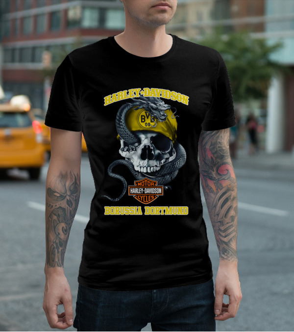 Harley Davidson Motor Cycles Bvb 09 Borussia Dortmund T-Shirt