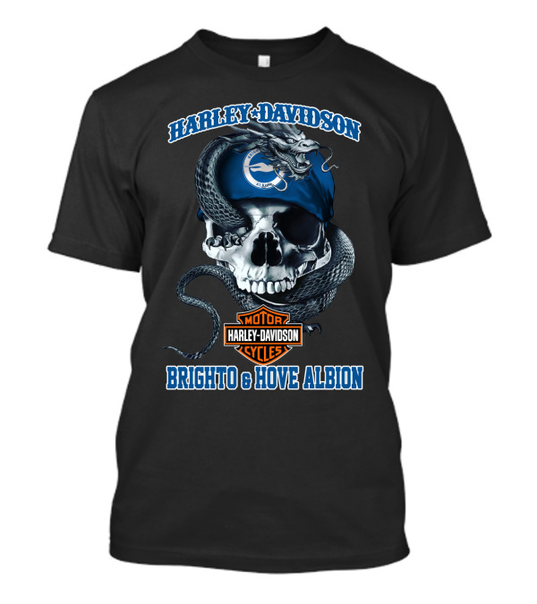 Harley Davidson Motor Cycles Brighton & Hove Albion T-Shirt