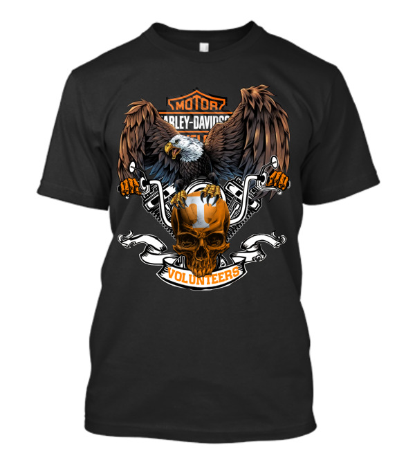 Harley Davidson Motorcycles Eagle Volunteers Tennessee T-Shirt