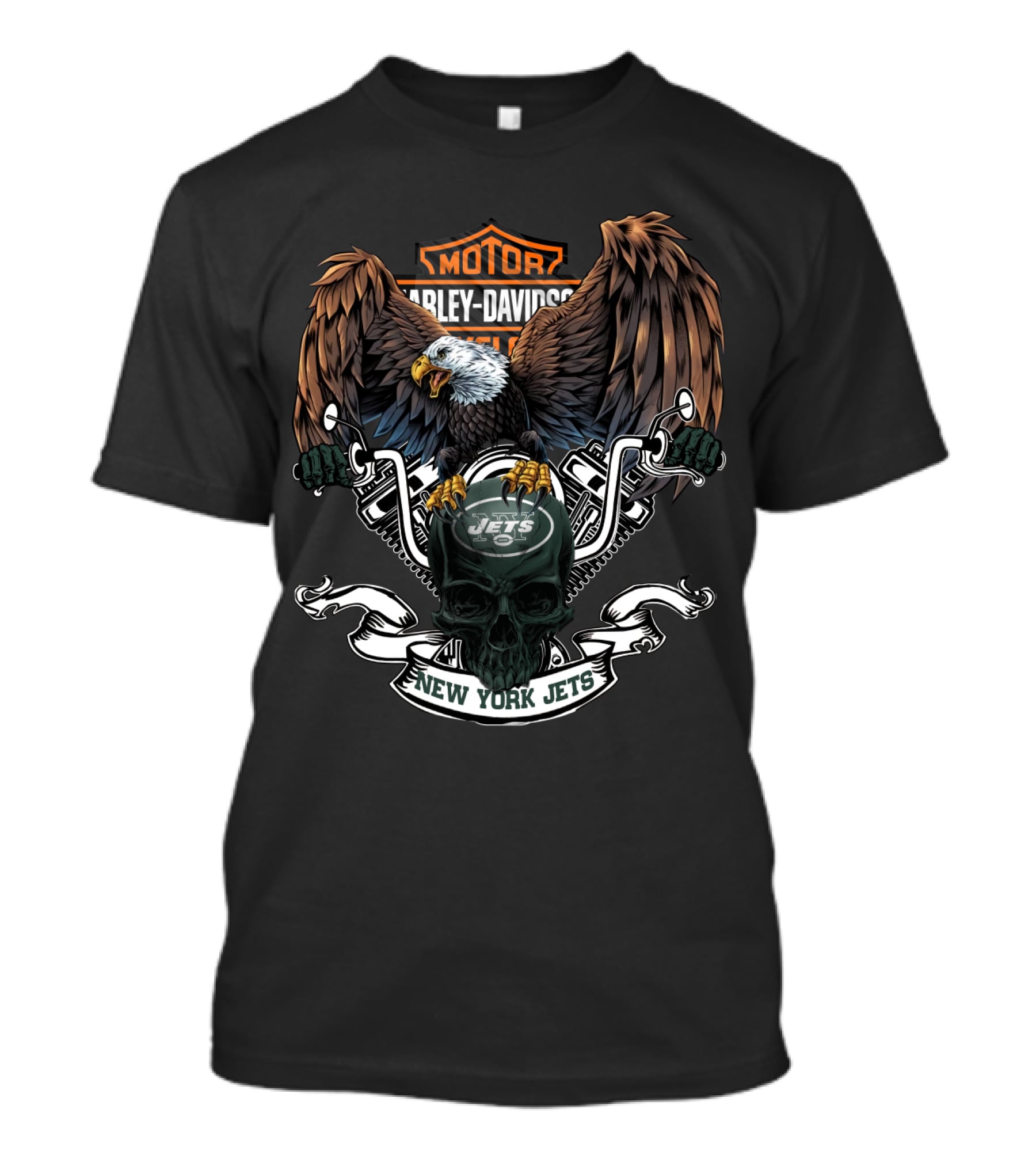 Harley Davidson Motor New York Jets T-Shirt