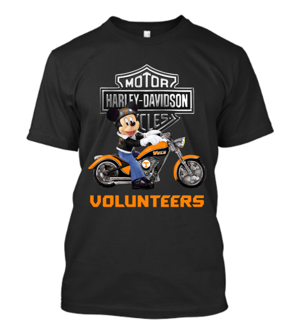 Harley Davidson Mickey Mouse Vols Tennessee Volunteers T-Shirt