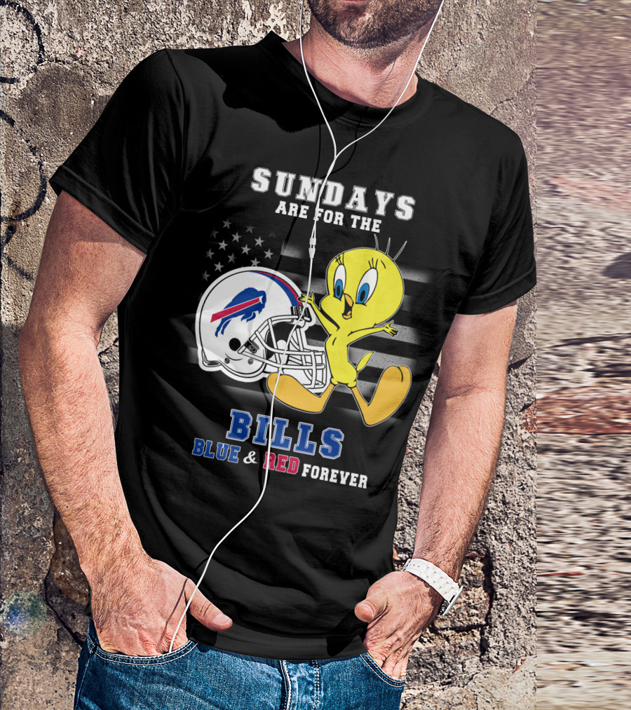 Sundays Are For The Bills Blue & Red Forever T-Shirt