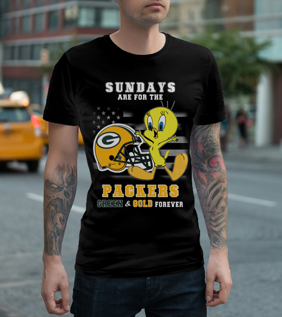 Sundays Are For The Packers Green & Gold Forever T-Shirt