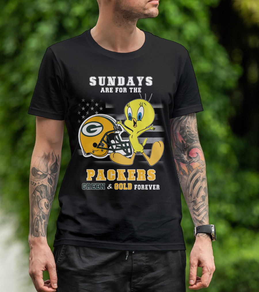 Sundays Are For The Packers Green & Gold Forever T-Shirt