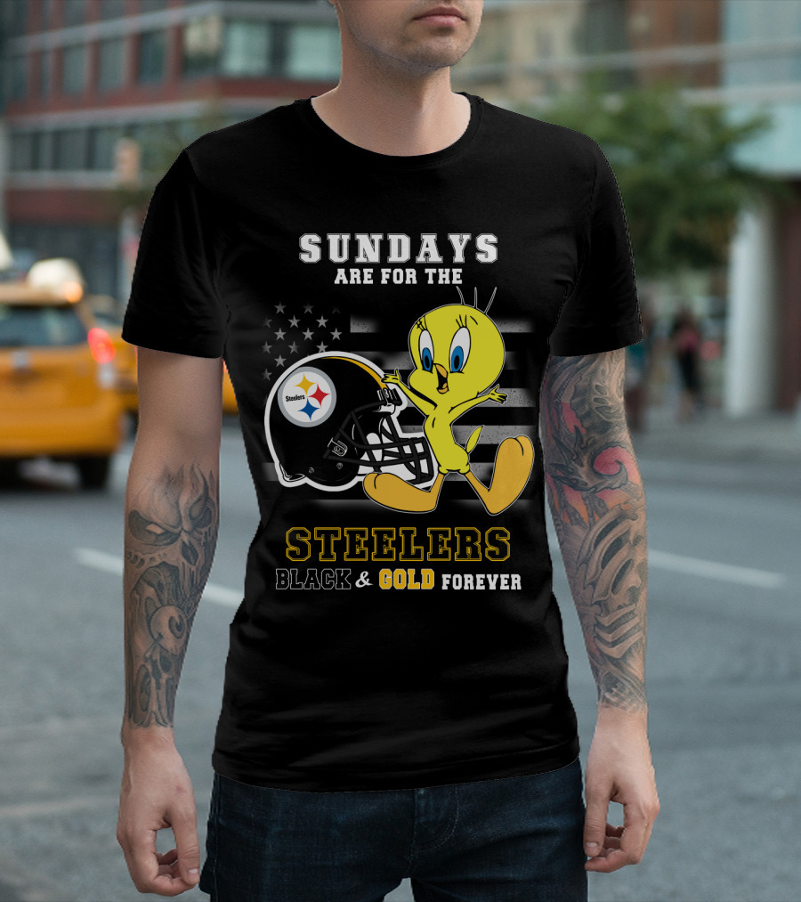 Sundays Are for the Steelers Black and Gold Forever T-Shirt