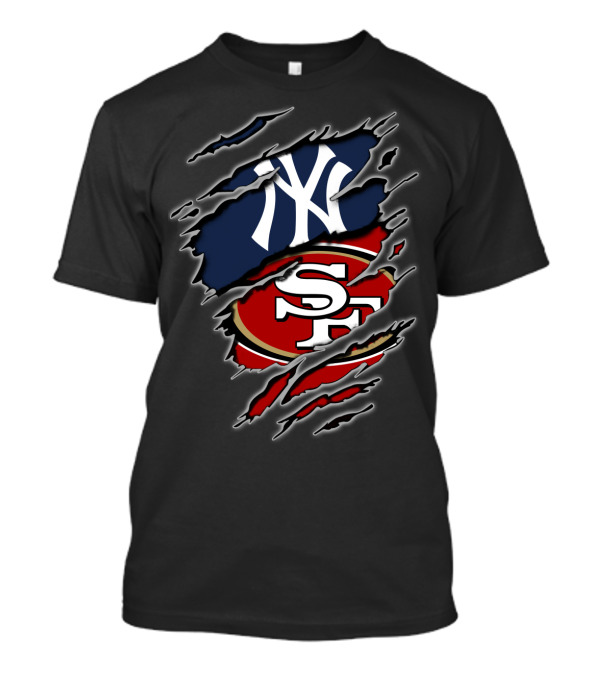 New York Yankees San Francisco 49ers Fan Fusion T-Shirt