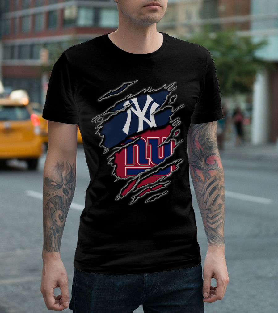 Yankees Giants Fan Crossover T-Shirt