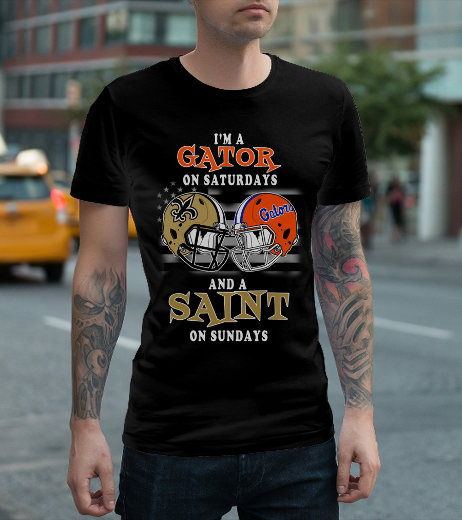 I'm A Gator On Saturdays And A Saint On Sundays T-Shirt