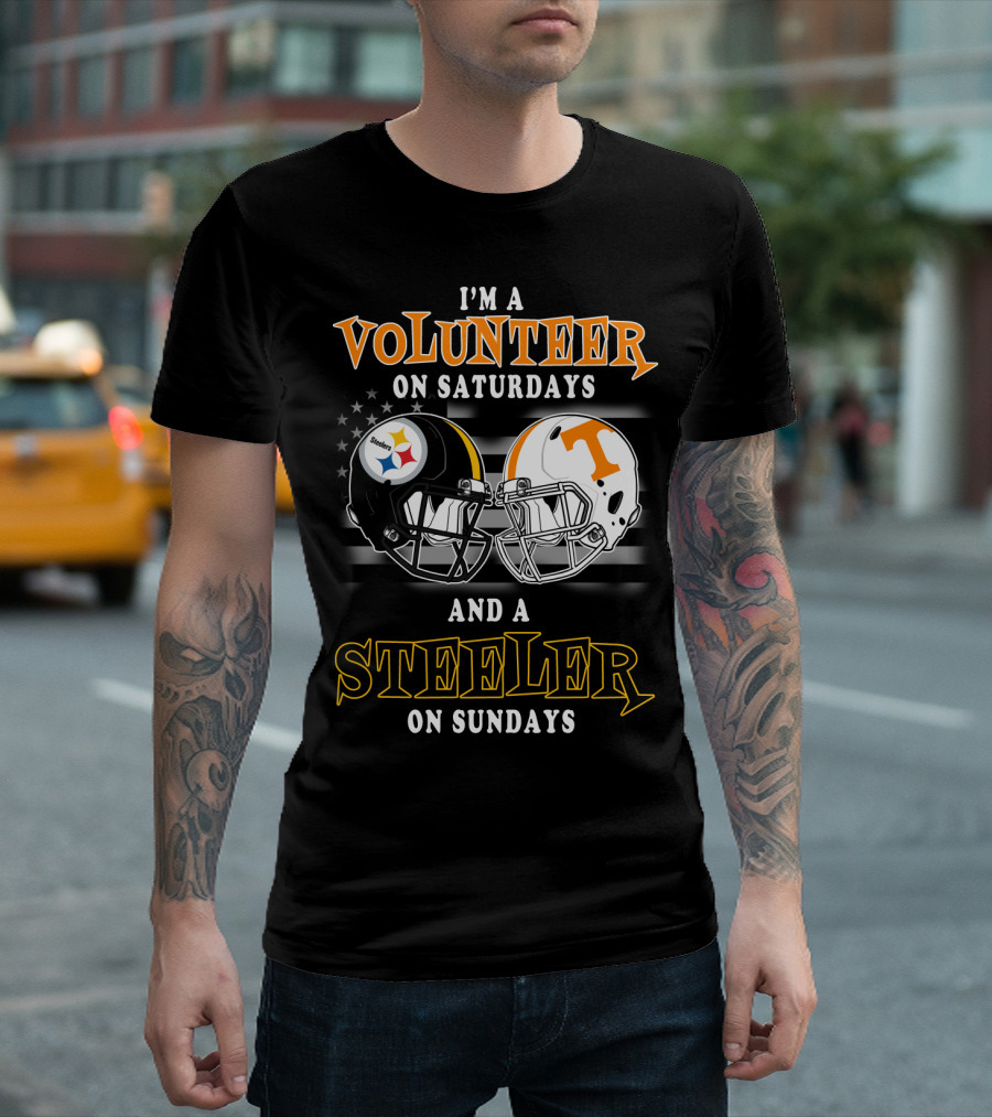 I'm a Volunteer on Saturdays and a Steeler on Sundays T-Shirt