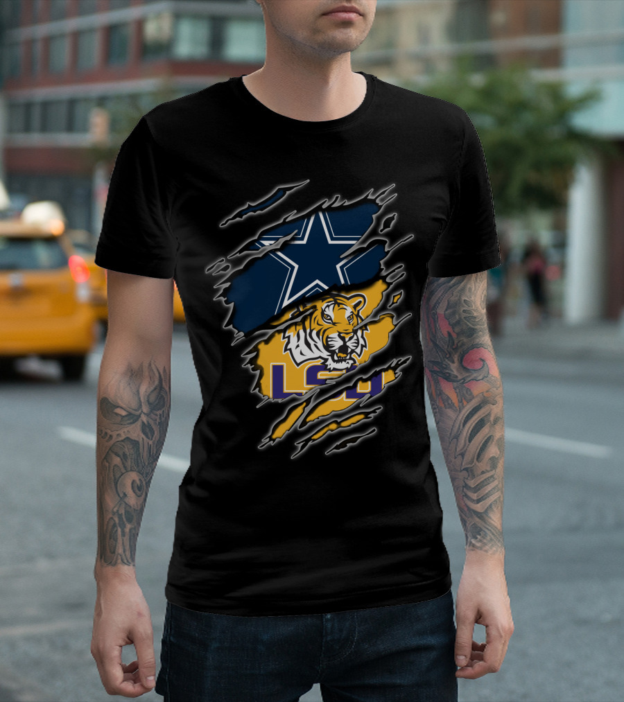 Dallas Cowboys Lsu Tigers T-Shirt