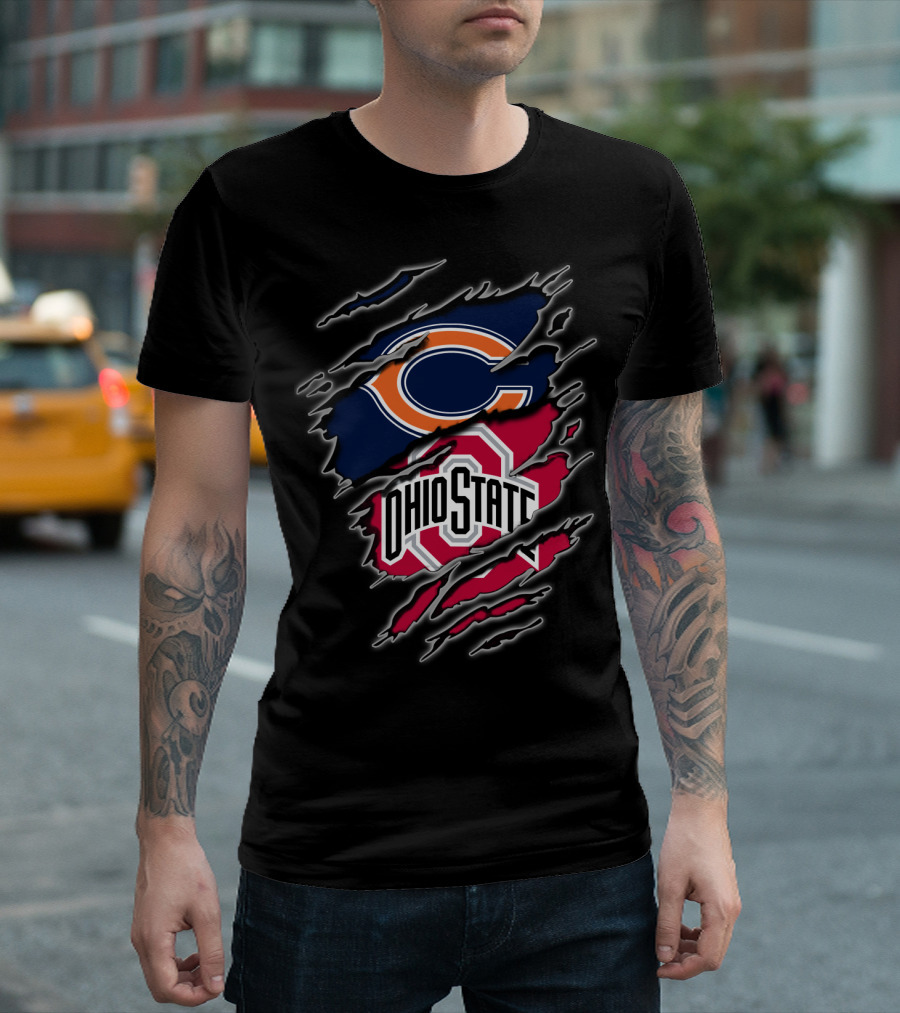 Chicago Bears Ohio State Fans Combination T-Shirt
