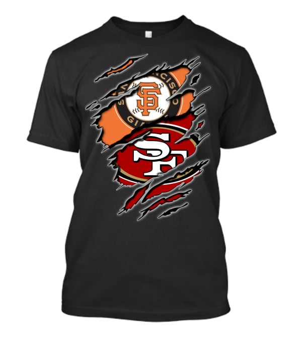 San Francisco Giants 49ers Fan Logo Combo T-Shirt
