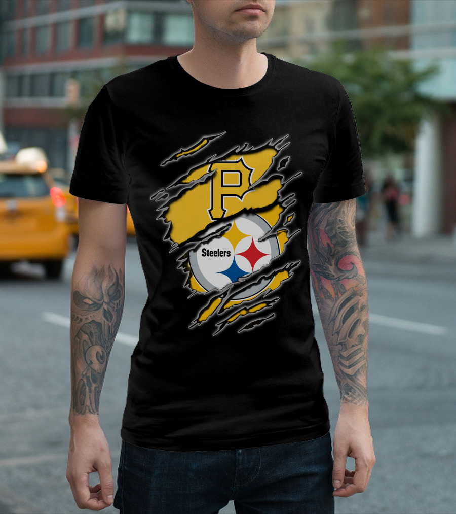 Pittsburgh Pirates Steelers Fan Crossover T-Shirt