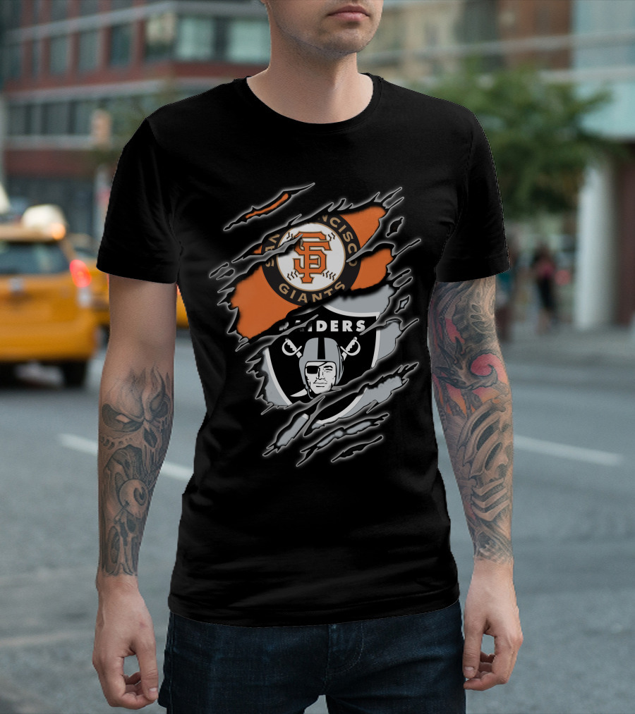 San Francisco Giants And Raiders Fans Collaboration T-Shirt