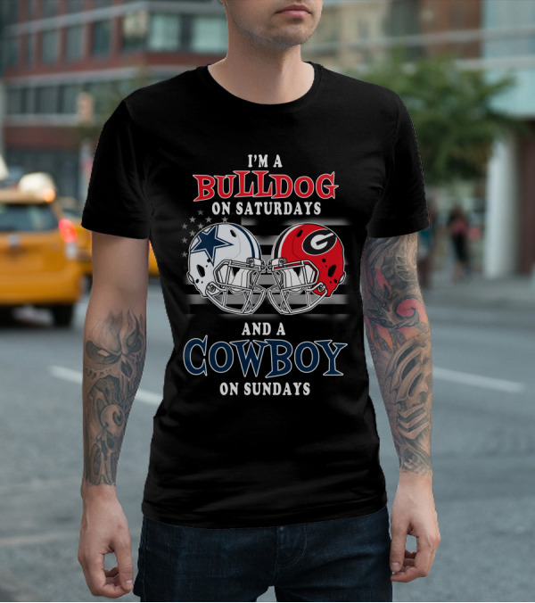 I'm A Bulldog On Saturdays And A Cowboy On Sundays T-Shirt