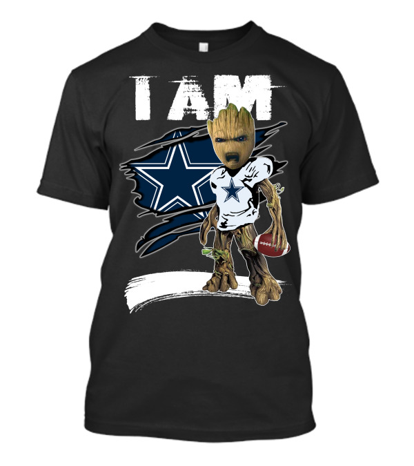 I Am Cowboys Star Fan Graphic Mashup T-Shirt