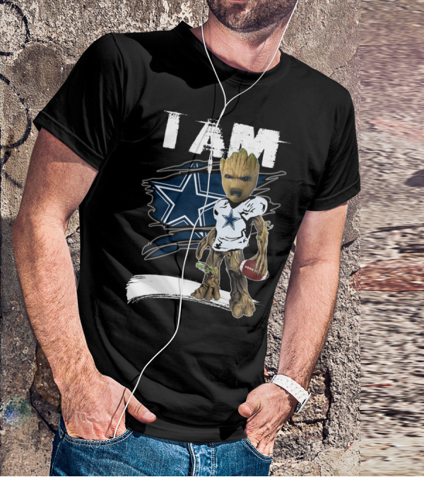 I Am Cowboys Star Fan Graphic Mashup T-Shirt
