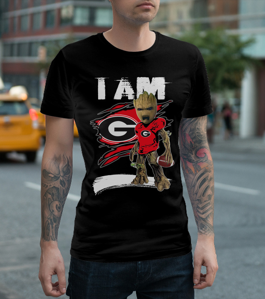 I Am Bulldogs Fan Football Groot Georgia T-Shirt