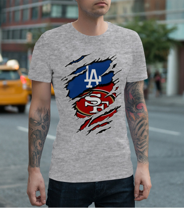 49ers Sf Dodgers La Logos T-Shirt