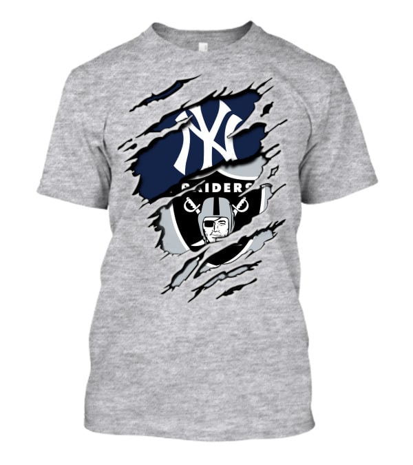 Raiders Yankees Dual Logo Fusion T-Shirt