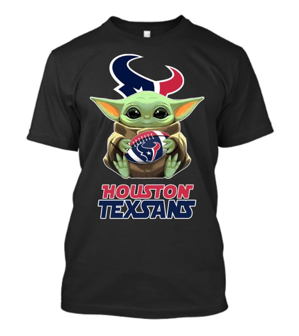 Houston Texans Baby Holding Football With Team T-Shirt