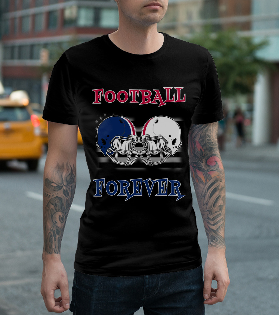 Football Forever Helmets Faceoff T-Shirt