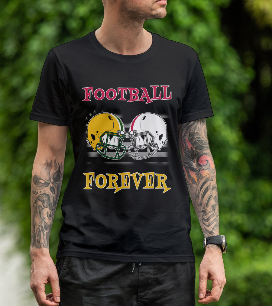Football Forever Pack Buck Helmets Stars Stripes T-Shirt