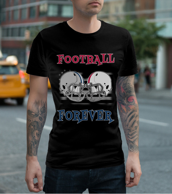 Football Forever Cow-Buck Helmets T-Shirt