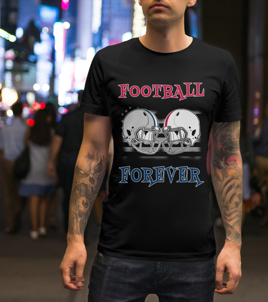 Football Forever Cow-Buck Helmets T-Shirt