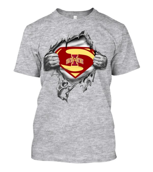 Iowa State Cyclones Super Strength Logo Rip Through T-Shirt