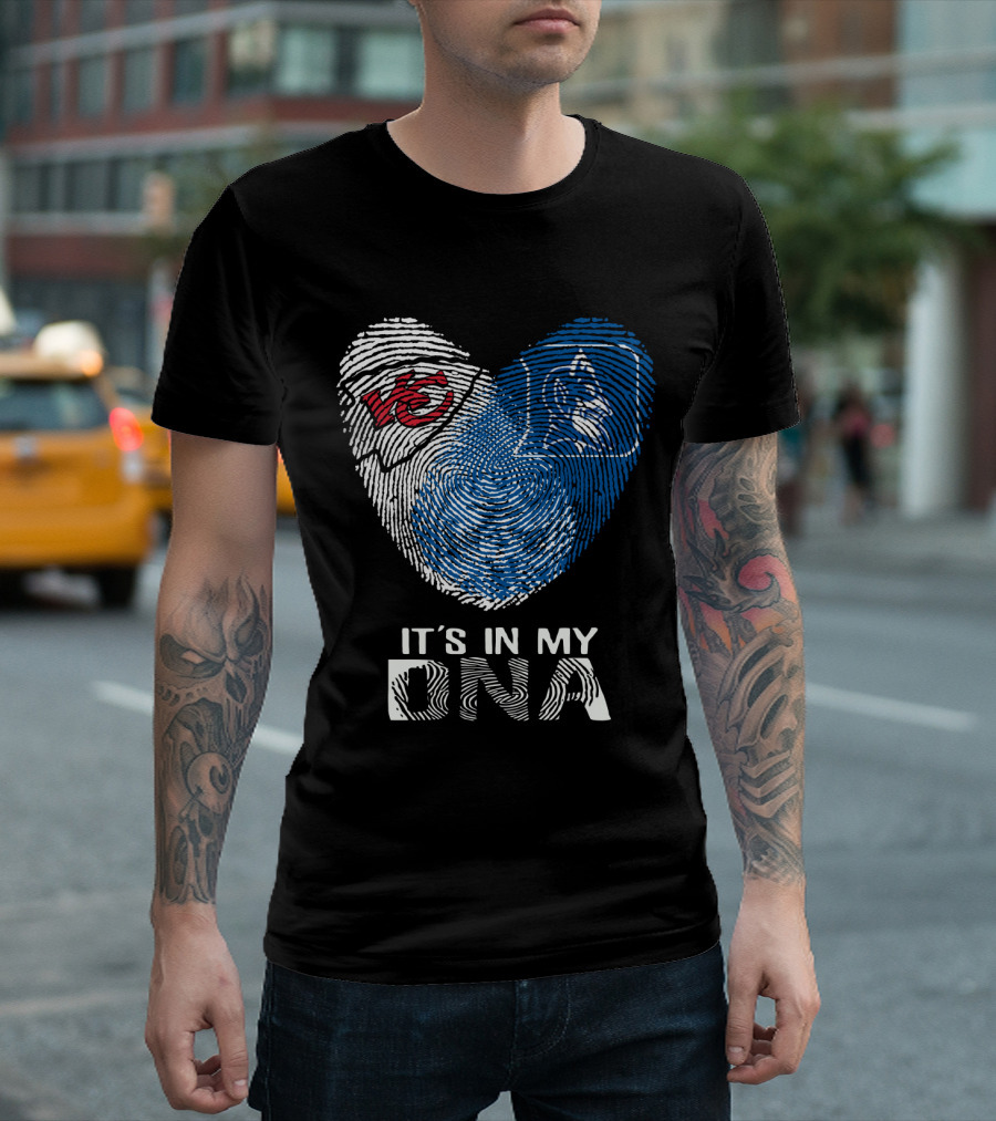 Chiefs Duke It's In My Dna Fingerprint Heart T-Shirt