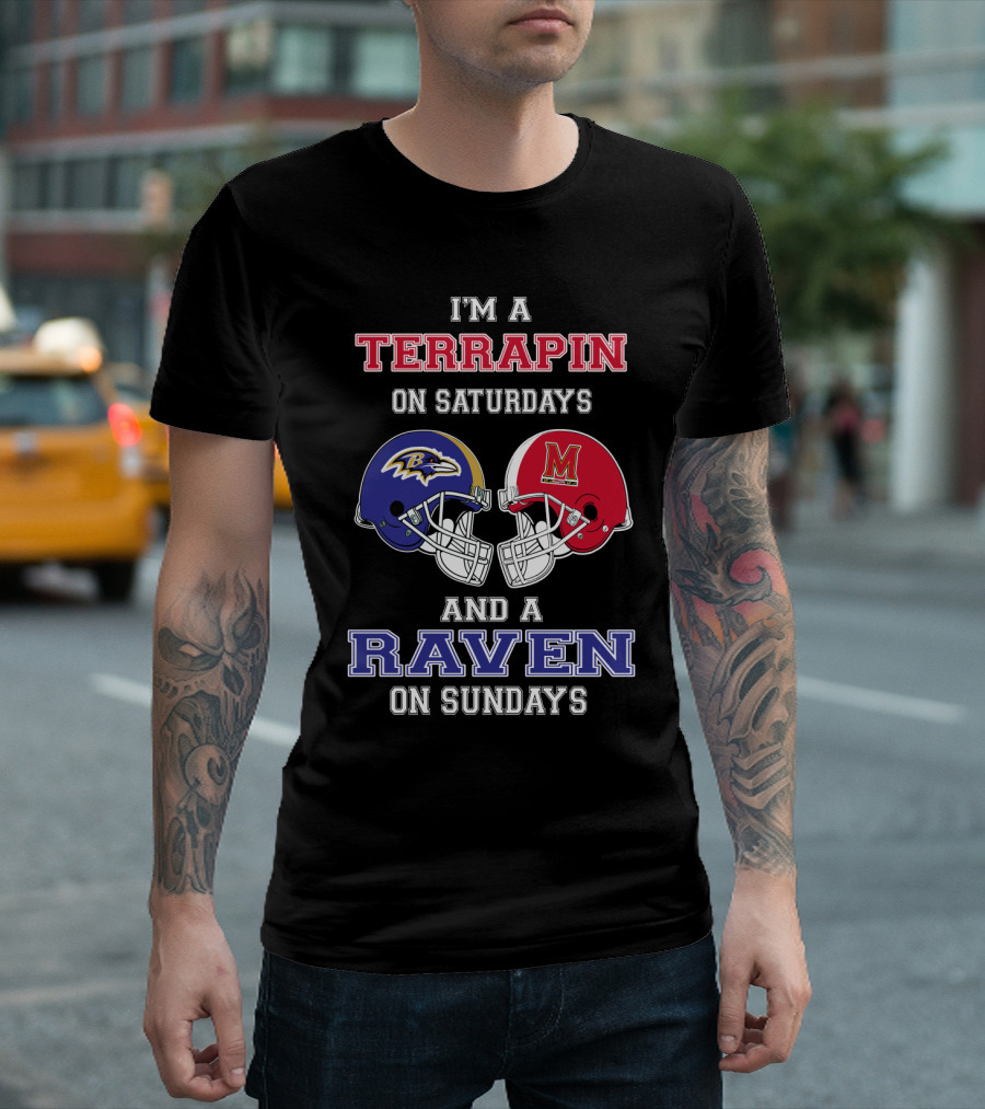 I'm a Terrapin on Saturdays and a Raven on Sundays T-Shirt
